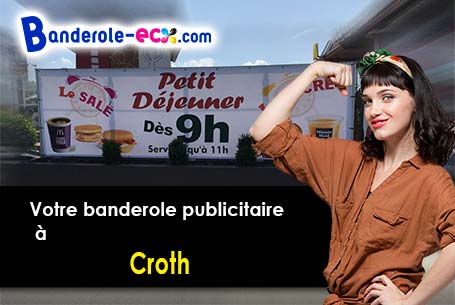 Votre banderole pas cher sur mesure à Croth (Eure/28520)