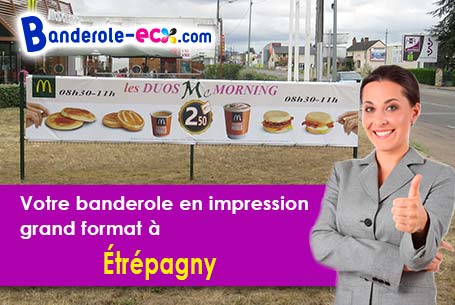 Votre banderole publicitaire sur mesure à Étrépagny (Eure/27150)