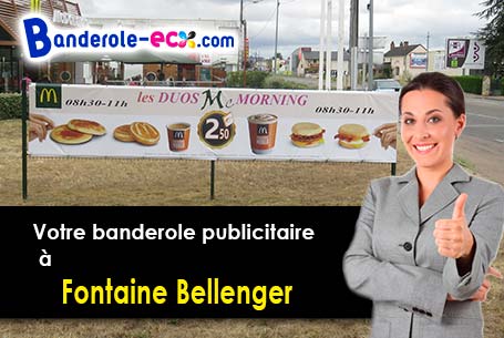 Votre banderole personnalisée sur mesure à Fontaine-Bellenger (Eure/27600)