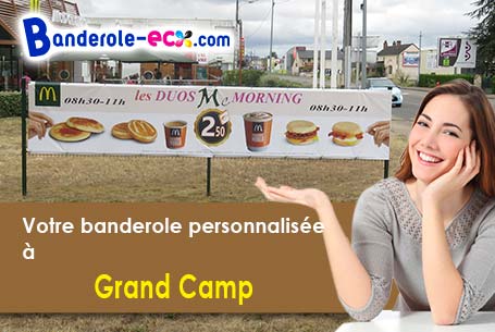 Votre banderole publicitaire sur mesure à Grand-Camp (Eure/27270)