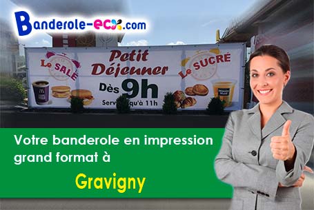 Votre banderole personnalisée sur mesure à Gravigny (Eure/27930)