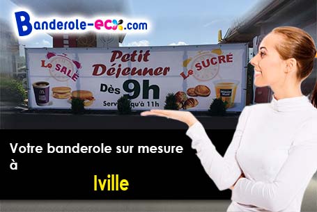 Votre banderole pas cher sur mesure à Iville (Eure/27110)