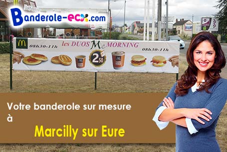 Votre banderole publicitaire sur mesure à Marcilly-sur-Eure (Eure/27810)