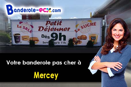Votre banderole personnalisée sur mesure à Mercey (Eure/27950)