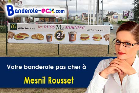 Votre banderole publicitaire sur mesure à Mesnil-Rousset (Eure/27390)