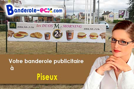 Votre banderole personnalisée sur mesure à Piseux (Eure/27130)