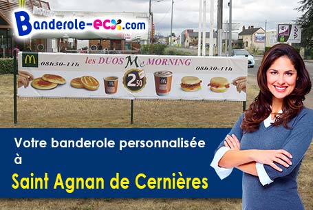 Votre banderole publicitaire sur mesure à Saint-Agnan-de-Cernières (Eure/27390)