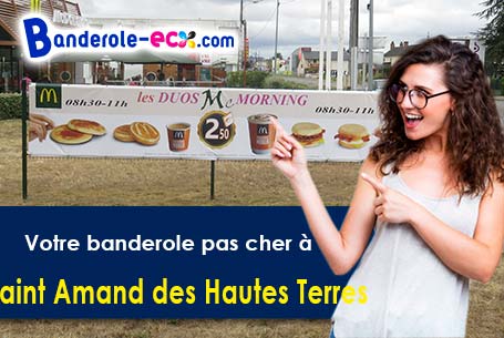 Votre banderole pas cher sur mesure à Saint-Amand-des-Hautes-Terres (Eure/27370)