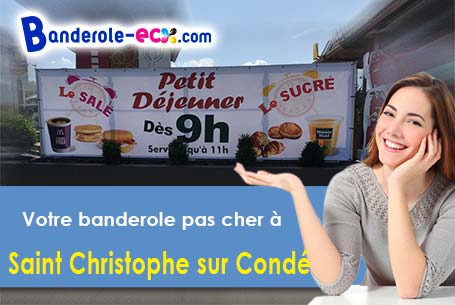 Votre banderole personnalisée sur mesure à Saint-Christophe-sur-Condé (Eure/27450)