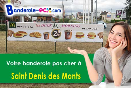 Votre banderole personnalisée sur mesure à Saint-Denis-des-Monts (Eure/27520)