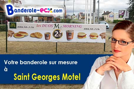 Votre banderole personnalisée sur mesure à Saint-Georges-Motel (Eure/27710)