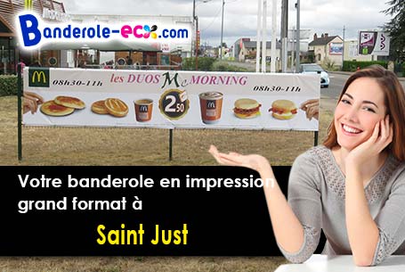 Votre banderole pas cher sur mesure à Saint-Just (Eure/27950)