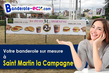 Votre banderole personnalisée sur mesure à Saint-Martin-la-Campagne (Eure/27930)
