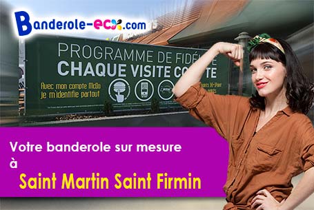 Votre banderole publicitaire sur mesure à Saint-Martin-Saint-Firmin (Eure/27450)