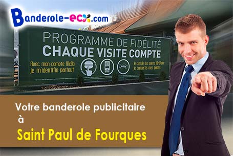 Votre banderole publicitaire sur mesure à Saint-Paul-de-Fourques (Eure/27800)