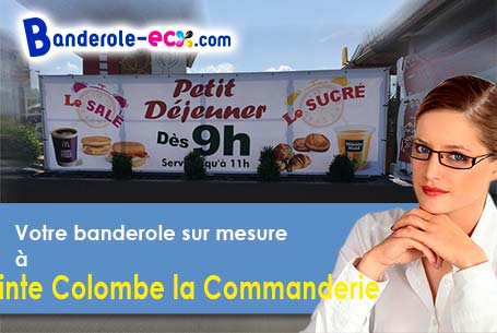 Votre banderole pas cher sur mesure à Sainte-Colombe-la-Commanderie (Eure/27110)