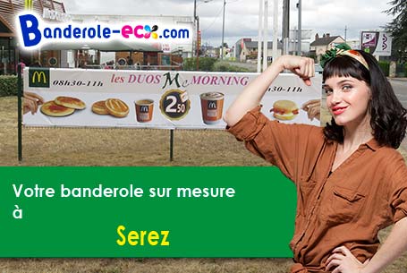 Votre banderole personnalisée sur mesure à Serez (Eure/27220)