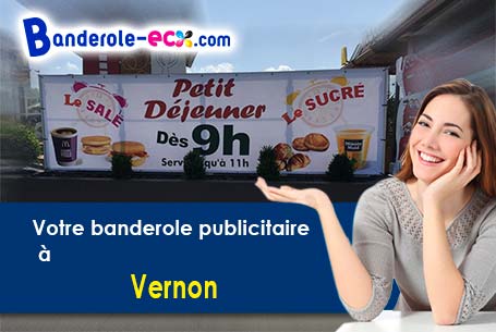 Votre banderole pas cher sur mesure à Vernon (Eure/27200)