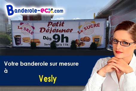Votre banderole publicitaire sur mesure à Vesly (Eure/27870)