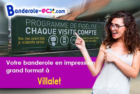 Votre banderole publicitaire sur mesure à Villalet (Eure/27240)