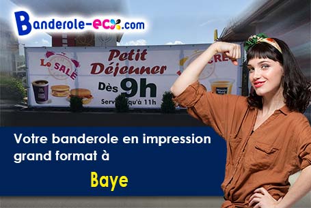 Création de votre banderole publicitaire à Baye (Finistère/29300)