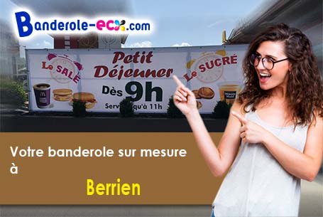Création de votre banderole personnalisée à Berrien (Finistère/29690)