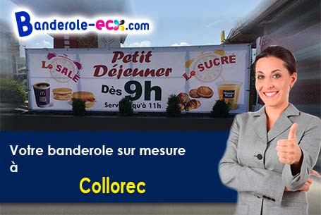 Création de votre banderole personnalisée à Collorec (Finistère/29530)
