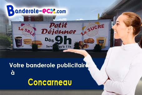 Création de votre banderole personnalisée à Concarneau (Finistère/29900)