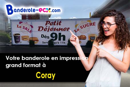 Création de votre banderole personnalisée à Coray (Finistère/29370)