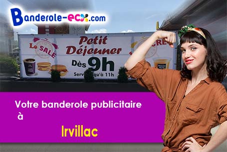 Création de votre banderole personnalisée à Irvillac (Finistère/29460)