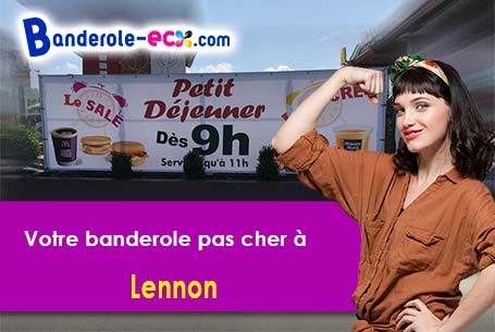Création de votre banderole personnalisée à Lennon (Finistère/29190)