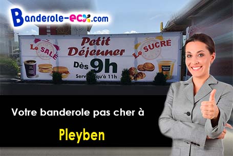 Création de votre banderole personnalisée à Pleyben (Finistère/29190)