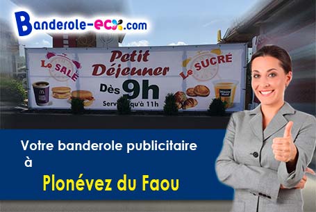 Création de votre banderole publicitaire à Plonévez-du-Faou (Finistère/29530)