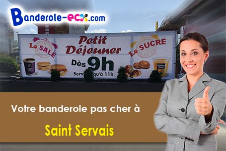 Création de votre banderole personnalisée à Saint-Servais (Finistère/29400)