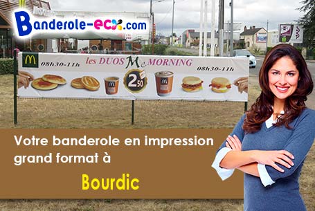 Création de votre banderole personnalisée à Bourdic (Gard/30190)