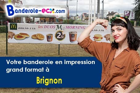 Création de votre banderole personnalisée à Brignon (Gard/30190)