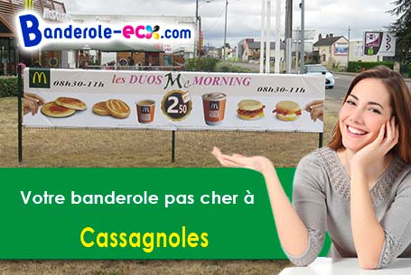 Création de votre banderole pas cher à Cassagnoles (Gard/30350)