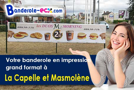 Création de votre banderole pas cher à La Capelle-et-Masmolène (Gard/30700)