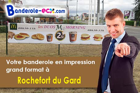 Création de votre banderole personnalisée à Rochefort-du-Gard (Gard/30650)