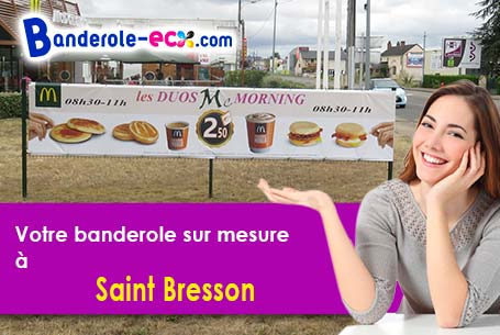Création de votre banderole personnalisée à Saint-Bresson (Gard/30440)