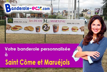 Création de votre banderole publicitaire à Saint-Côme-et-Maruéjols (Gard/30870)