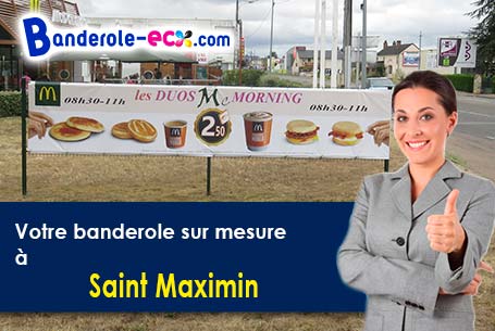 Création de votre banderole pas cher à Saint-Maximin (Gard/30700)