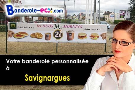 Création de votre banderole personnalisée à Savignargues (Gard/30350)