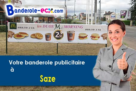 Création de votre banderole publicitaire à Saze (Gard/30650)