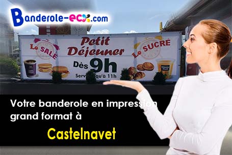 Livraison de votre banderole personnalisée à Castelnavet (Gers/32290)