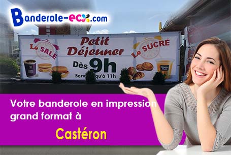 Livraison de votre banderole personnalisée à Castéron (Gers/32380)