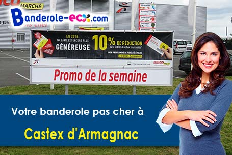 A Castex-d'Armagnac (Gers/32240) livraison de votre banderole publicitaire
