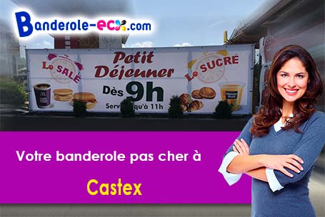 Livraison de votre banderole personnalisée à Castex (Gers/32170)