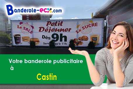 Livraison à Castin (Gers/32810) de votre banderole pas cher