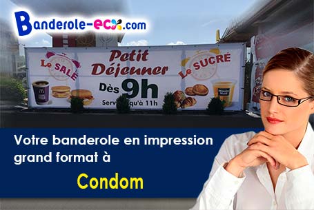 Livraison à Condom (Gers/32100) de votre banderole pas cher